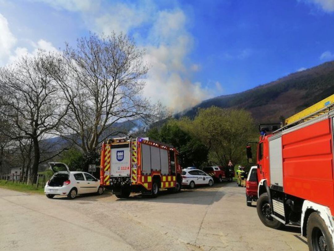 Bomberos de la Diputación de Gipuzkoa han sofocado