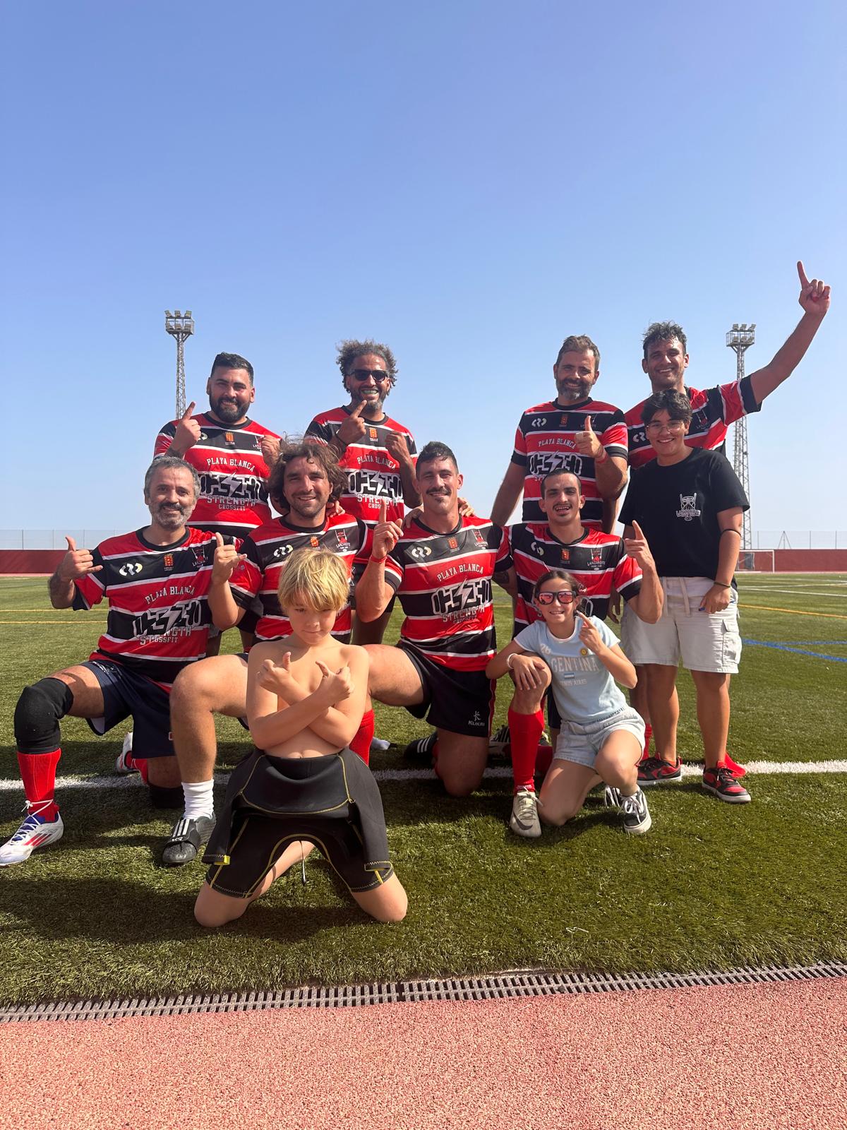 Jugadores del Lanzarote Rugby Club.