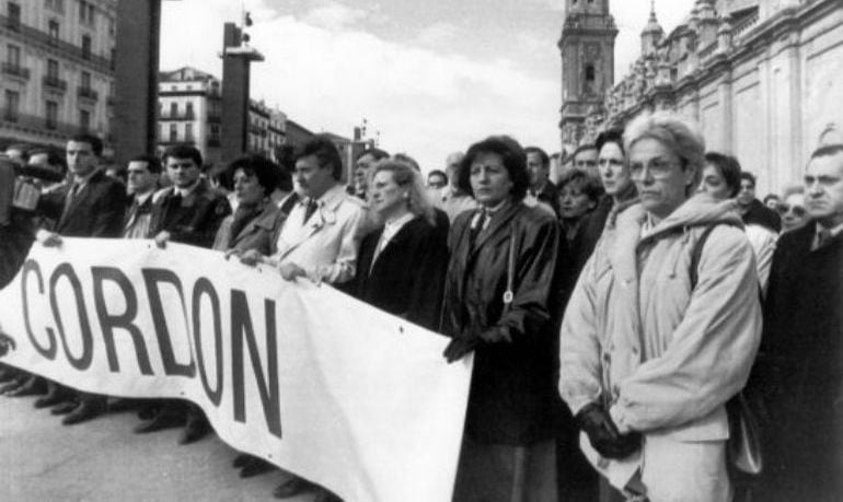 La familia de Publio Cordón exige su liberación en Zaragoza en enero de 1996