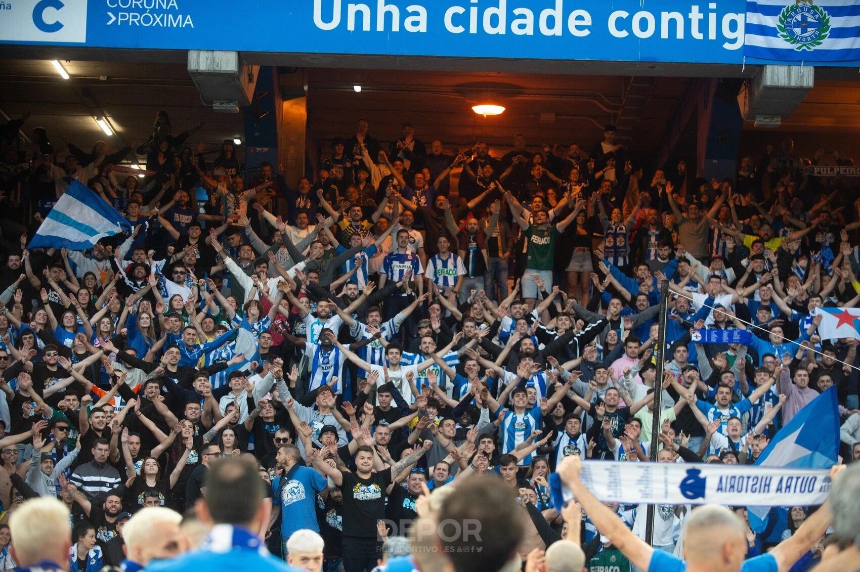 Riazor se ha convertido en el campo más concurrido de Segunda División.