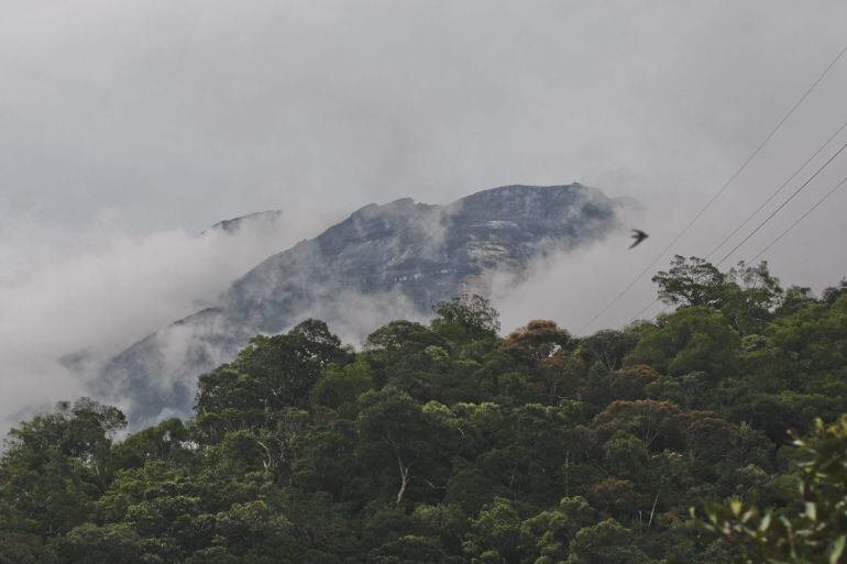 El Monte Kinabalu, de más de 4.000 metros de altura, donde varios turistas posaron desnudos.