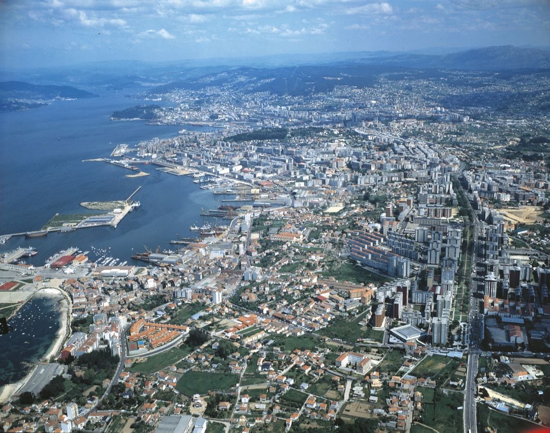 Imagen área de Vigo