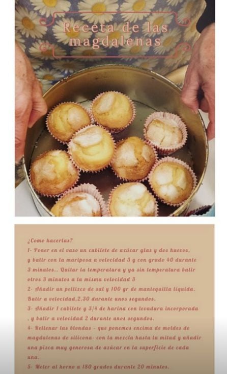 Manuela Carmena comparte su receta en Instagram.