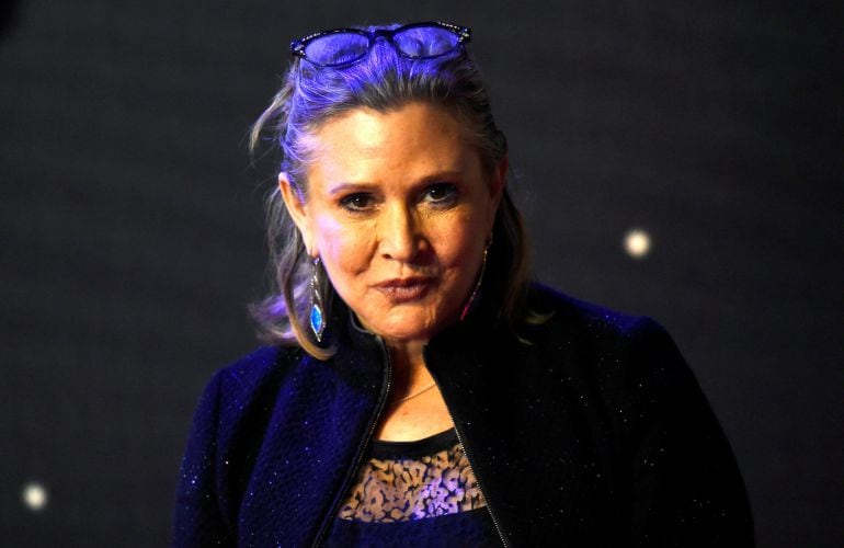 La actriz Carrie Fisher.