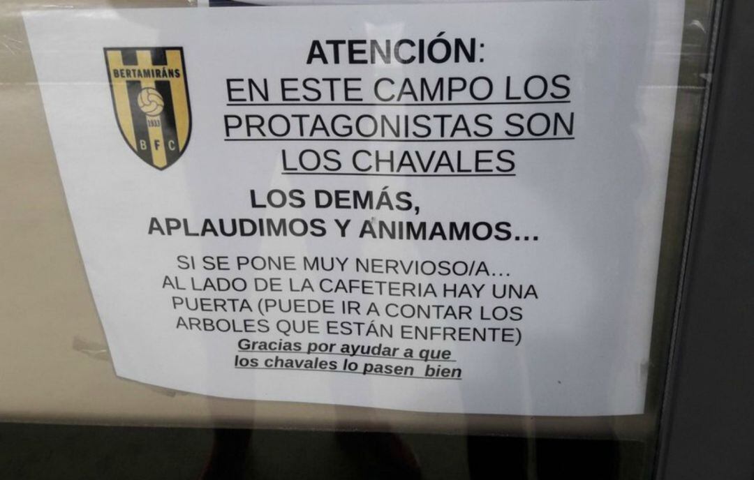 Foto del cartel del Bertamiráns.