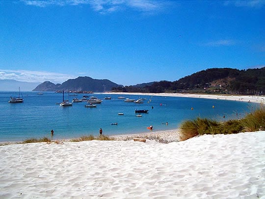 La mejor playa del mundo. La playa de Rodas, de las Islas Cíes.