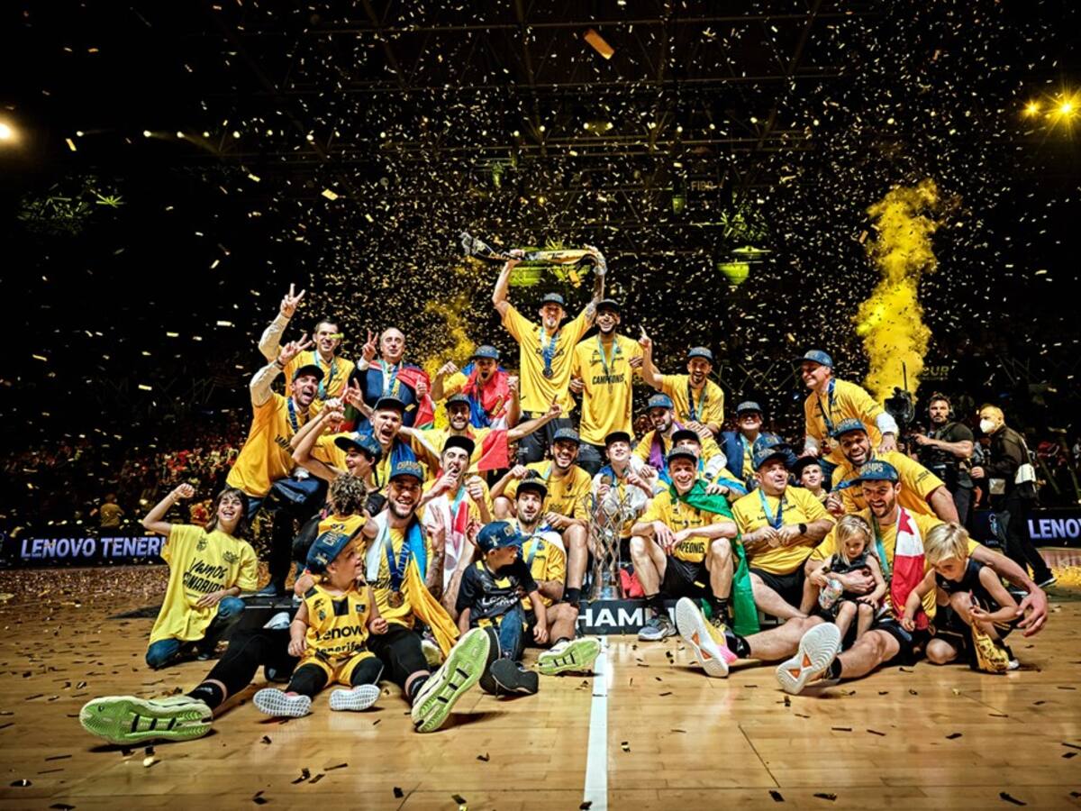 El Lenovo Tenerife, campeón de la Champions