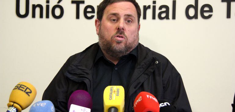 Oriol Junqueras, aquest dimarts a Tarragona.