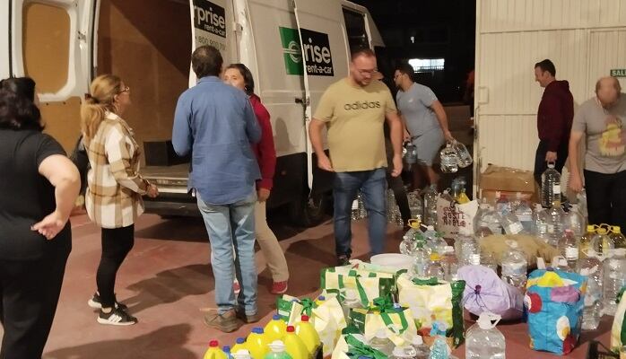 Recogida de alimentos por los trabajadores