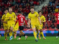 Celebración de Tsygankov durante el Mallorca-Girona