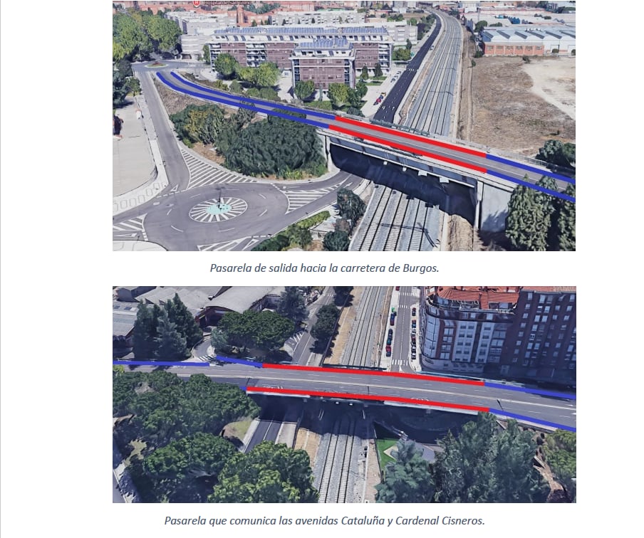 Se instalarán muretes por todas las pasarelas elevadas