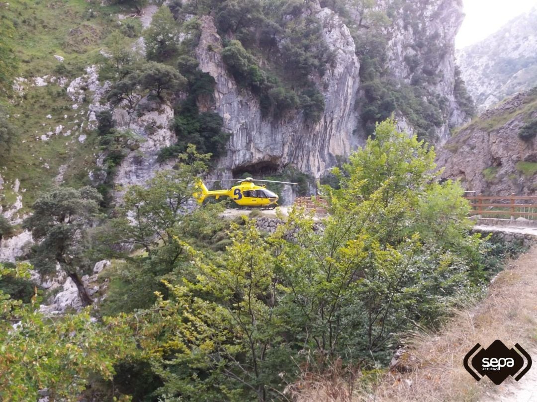 Rescate cadáver de senderista en Ruta del Cares