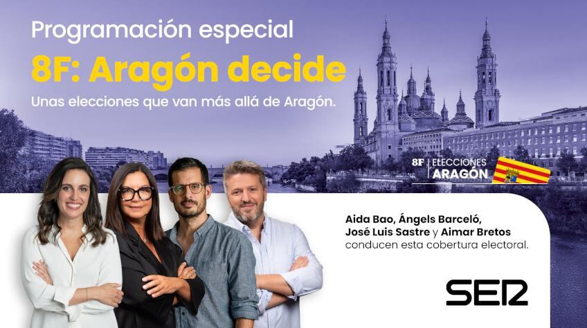 La SER lidera una programación especial por las elecciones de Aragón de este domingo.