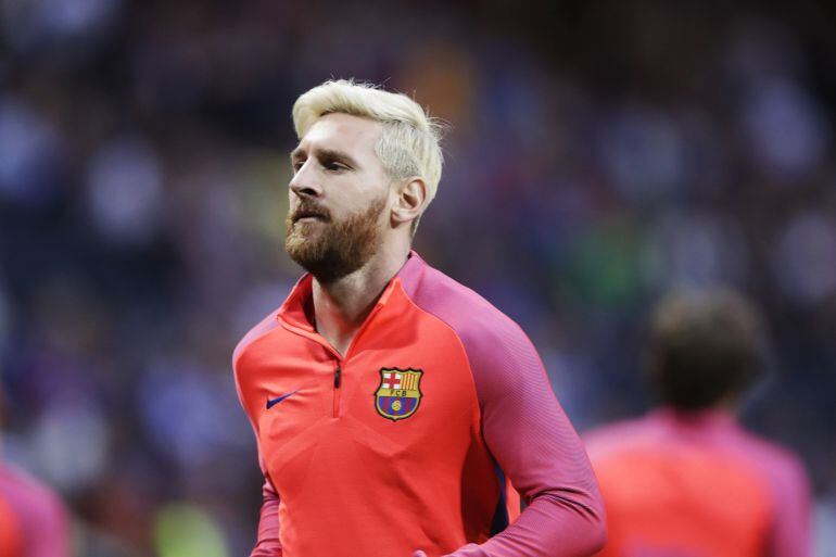 El jugador argentino, Lionel Messi, durante un partido con el Barcelona.