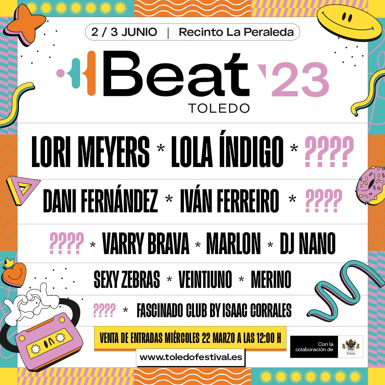 Cartel temporal del &#039;Toledo Beat Fesival 2023&#039;