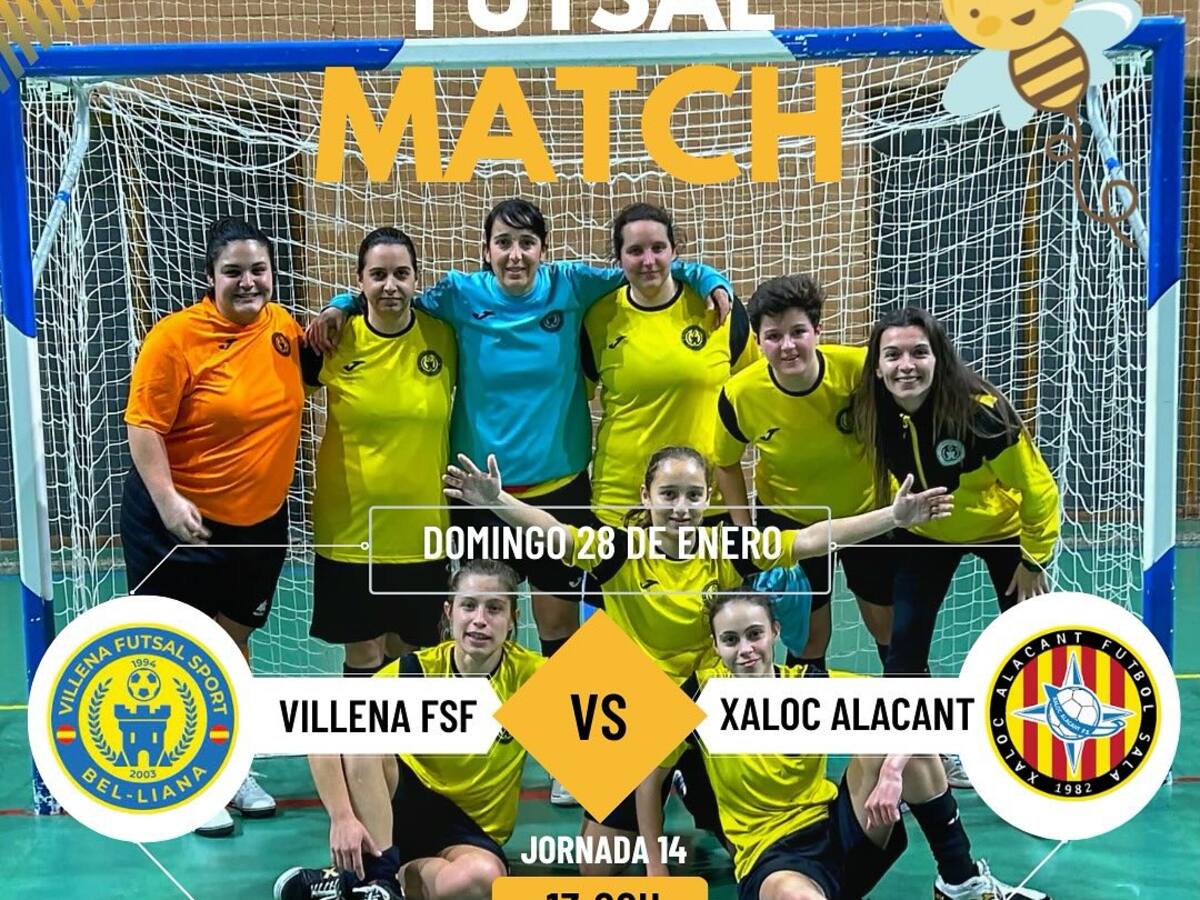 El Villena futbol sala femenino recibe el domingo al Xaloc Alacant
