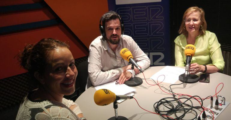 Lucía Fernández (PP), David Guerrero y Marían González (Podemos) en Hoy por Hoy Madrid Norte