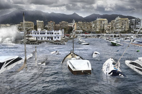 Marbella después del cambio climático según Greenpeace