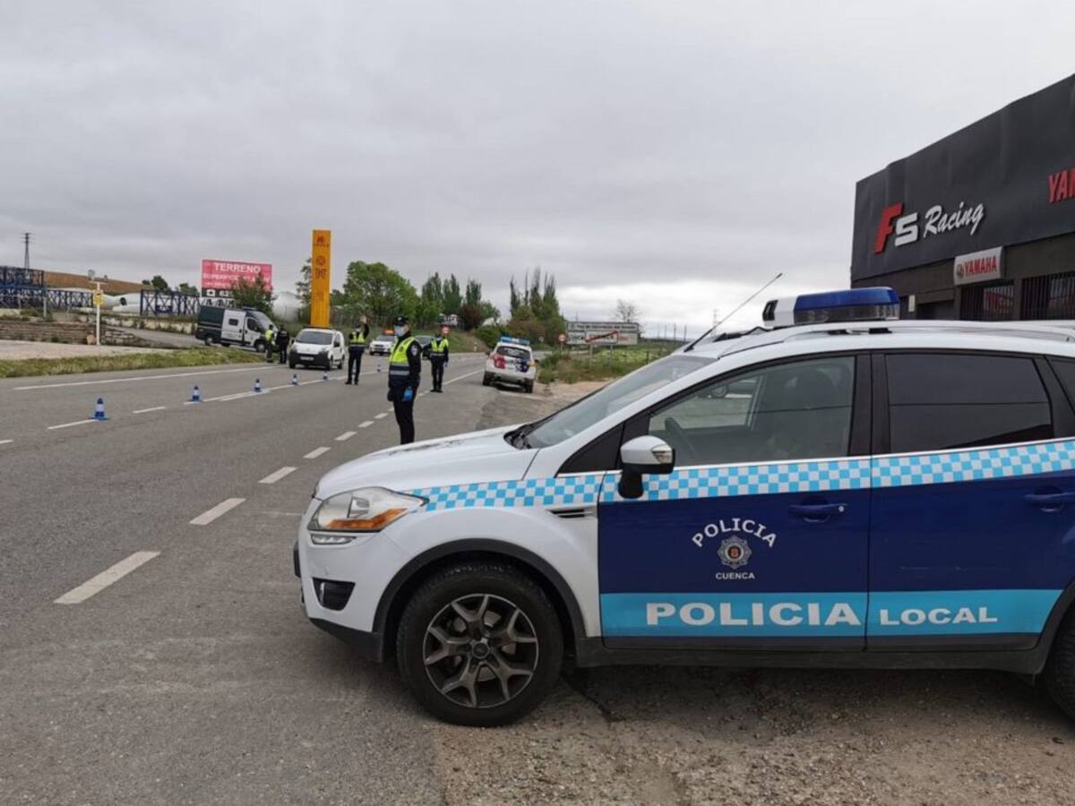 Más presencia de Policía Local por las calles de Cuenca tras el acceso a la Fase 1