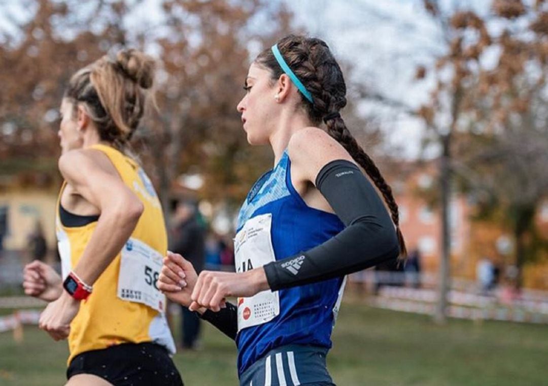 Celia Antón (ADIDAS) durante su participación en la prueba madrileña.