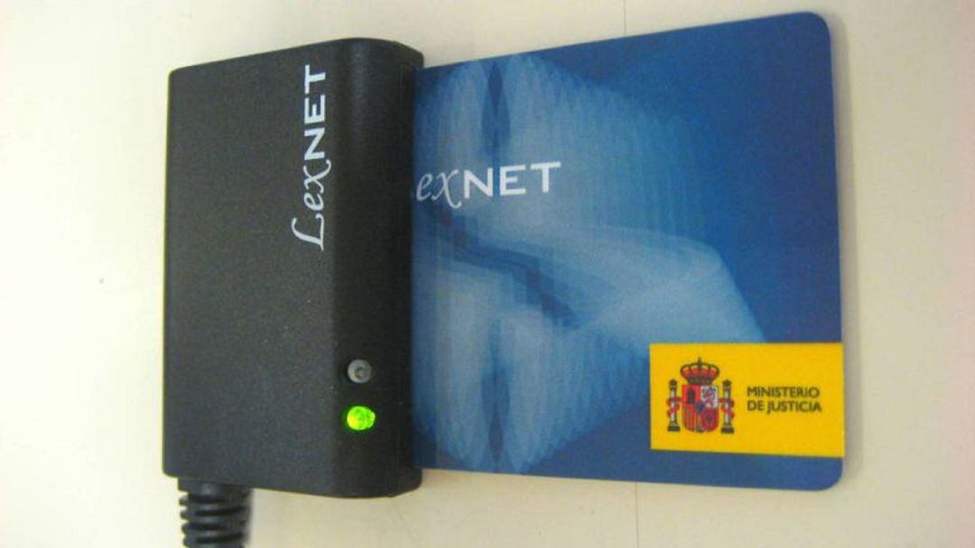 Un dispositivo Lexnet del ministerio de Justicia.