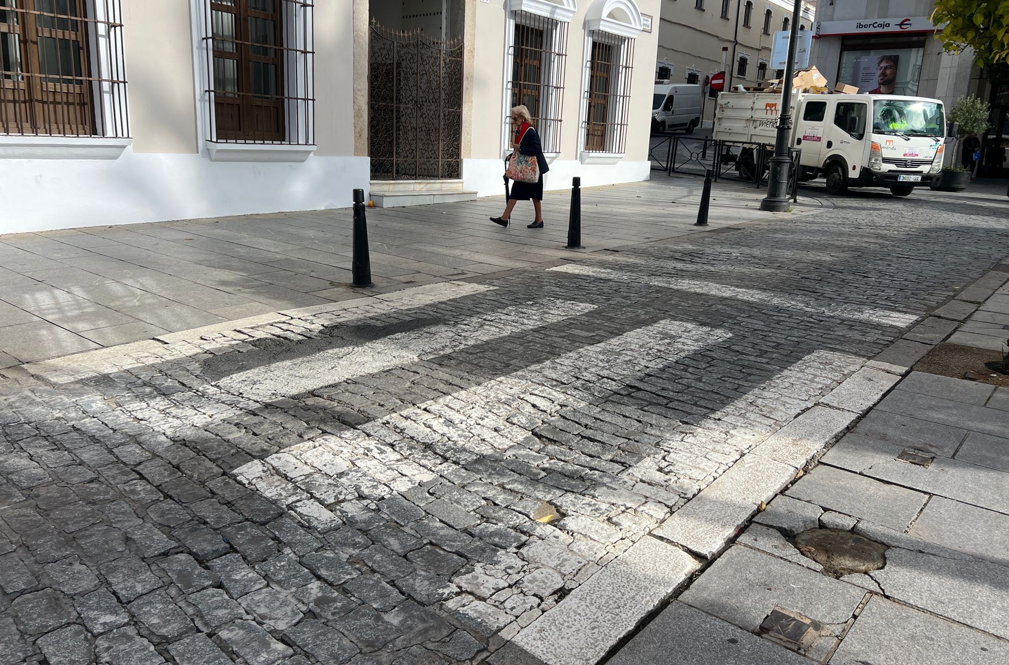 Paso de peatones de la Plaza de España