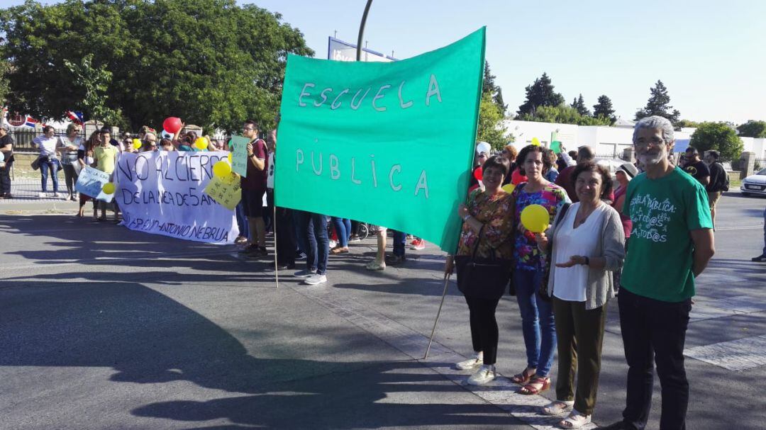 Imagen de una de las protestas en defensa de la educación pública en Andalucía