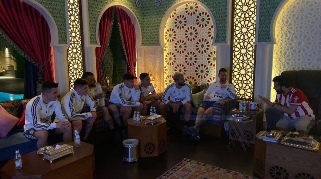 Turki Al-Sheikh en palacio junto a Leo Messi y la Selección Argentina.