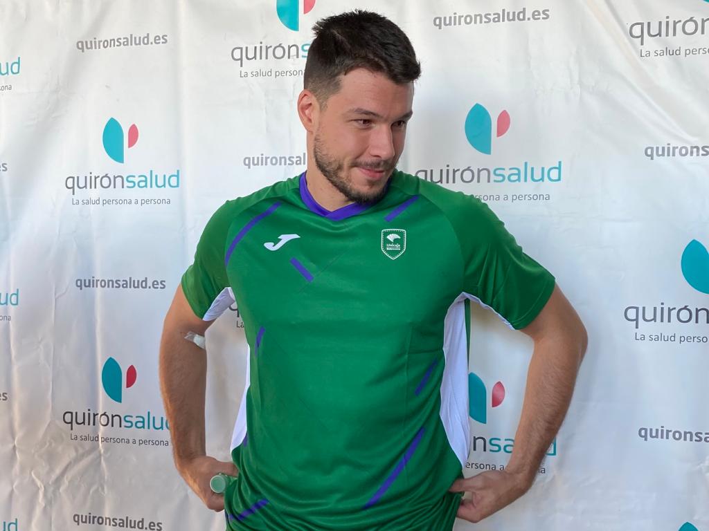 Jonathan Barreiro en el primer día de pretemporada