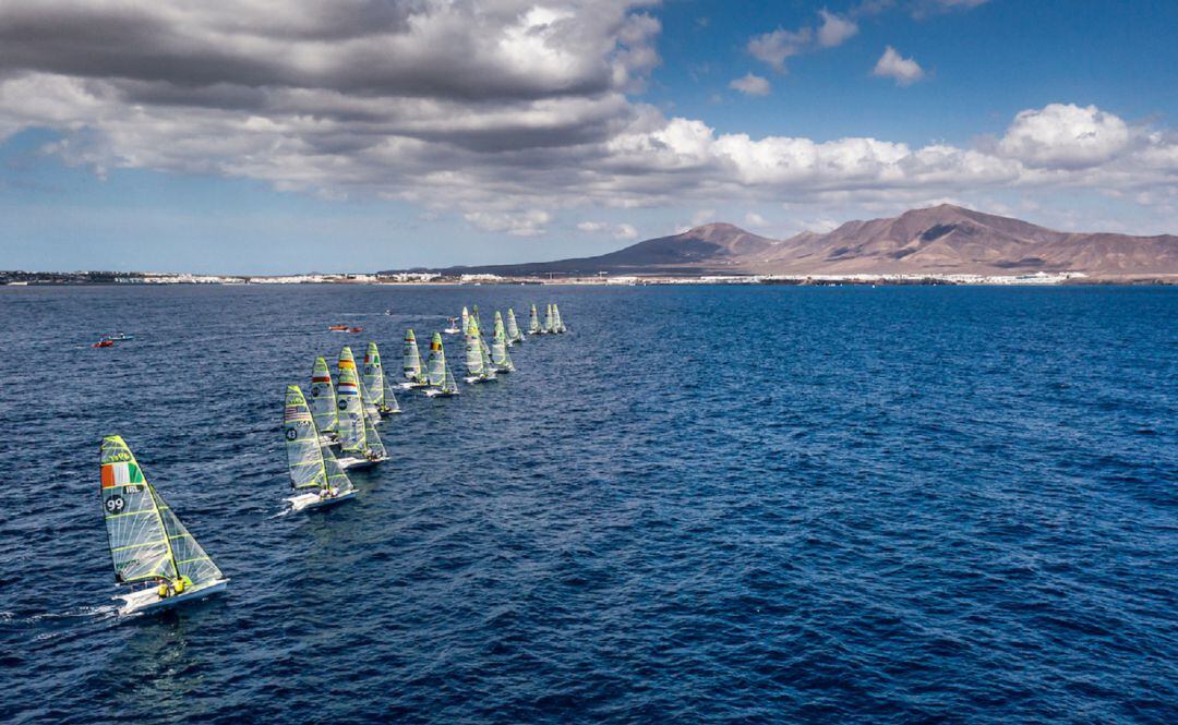 Una de las regatas disputadas en Lanzarote.