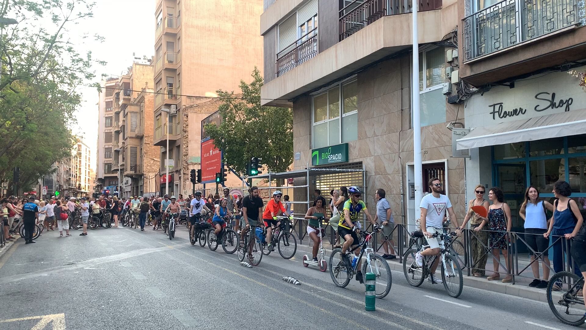 Bicifestación en Elche