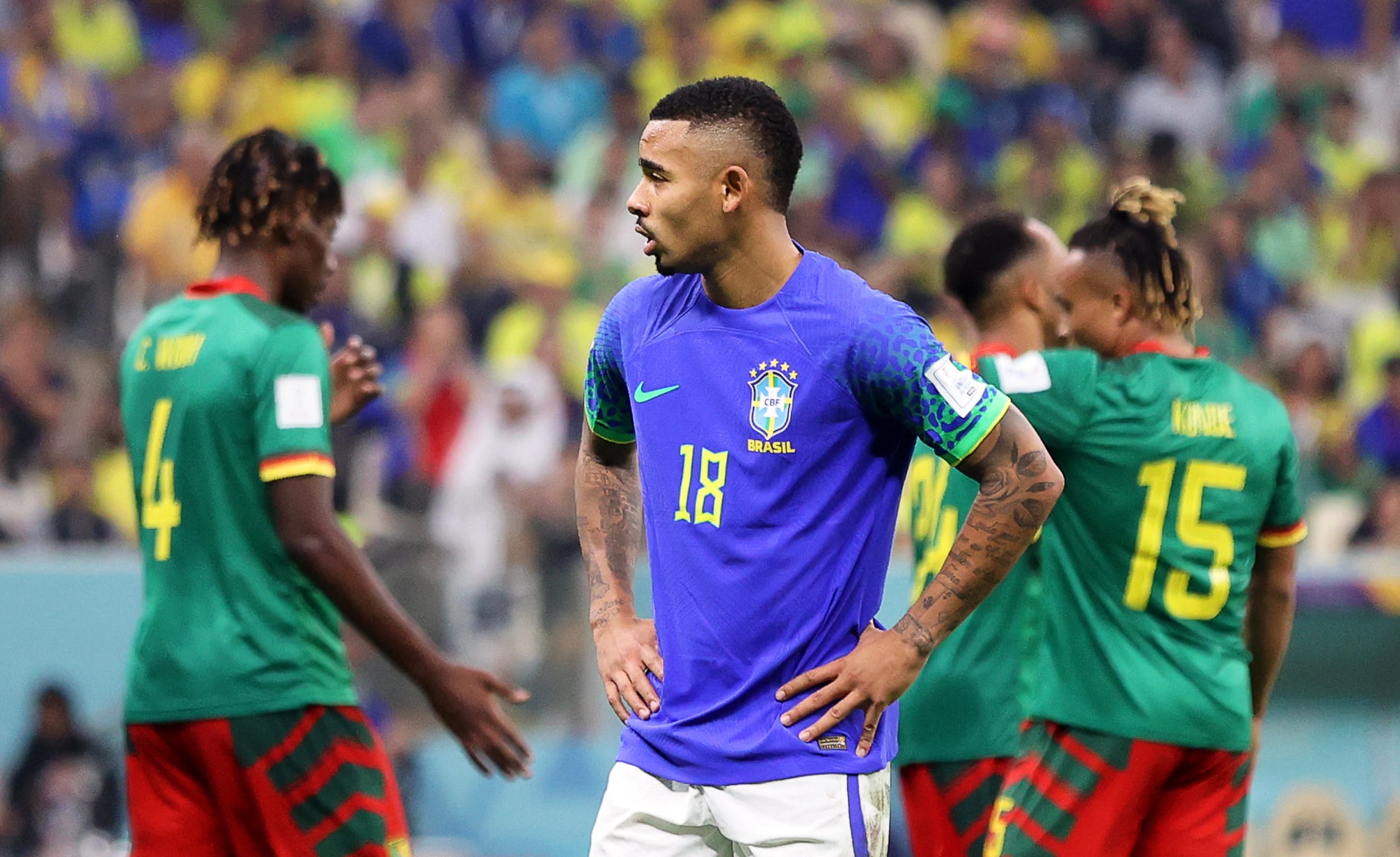 Gabriel Jesús, durante el pasado Mundial. 