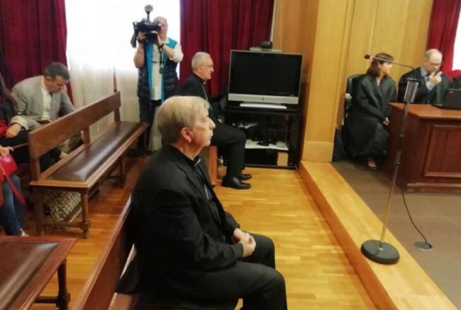 Imagen del juicio con los dos obispos de Barbastro-Monzón y Lleida, celebrado en mayo de 2019
