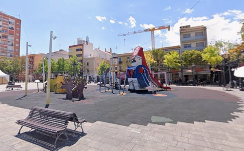 Parque del Prado en Gandia.