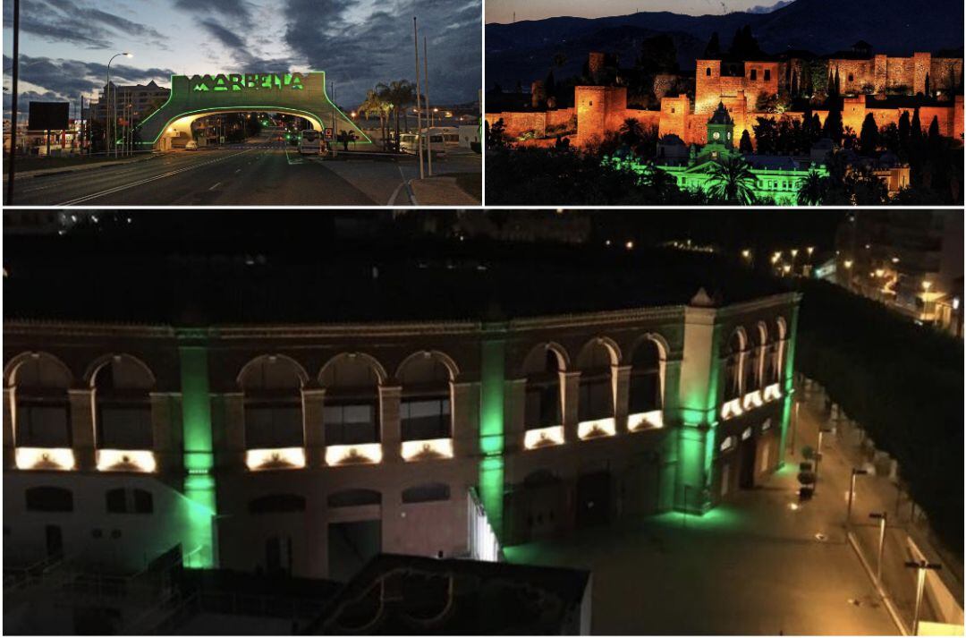 Marbella, Málaga capital iluminada de verde