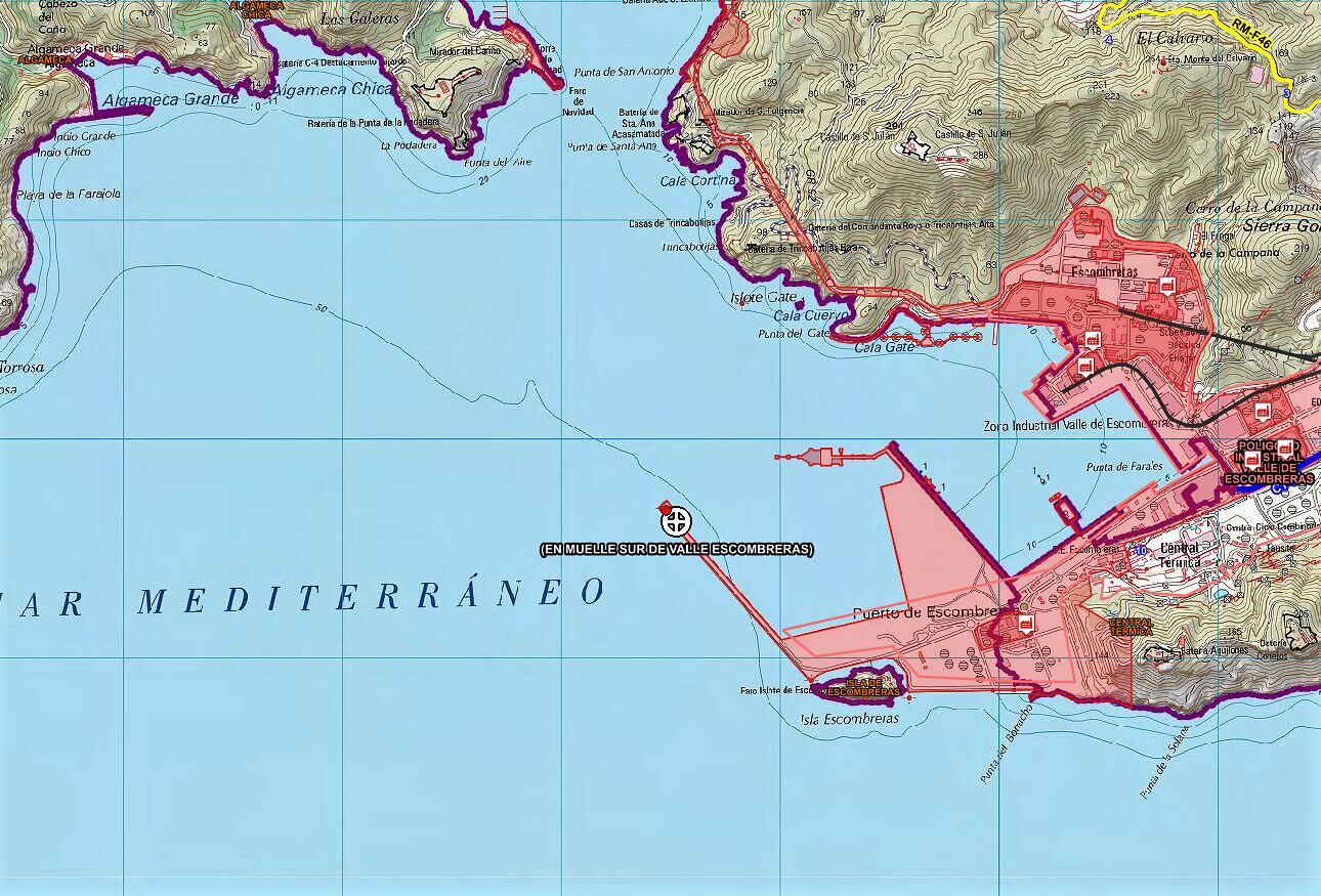 Accidente laboral en el Valle de Escombreras