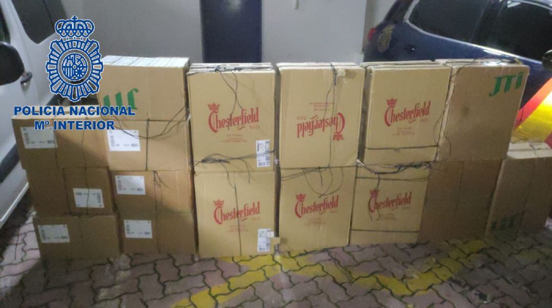 Imagen del alijo intervenido.