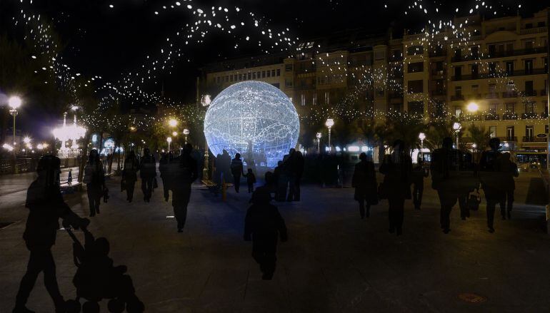 Fotomontaje de cómo lucirá la nueva decoración de la plaza Cervantes