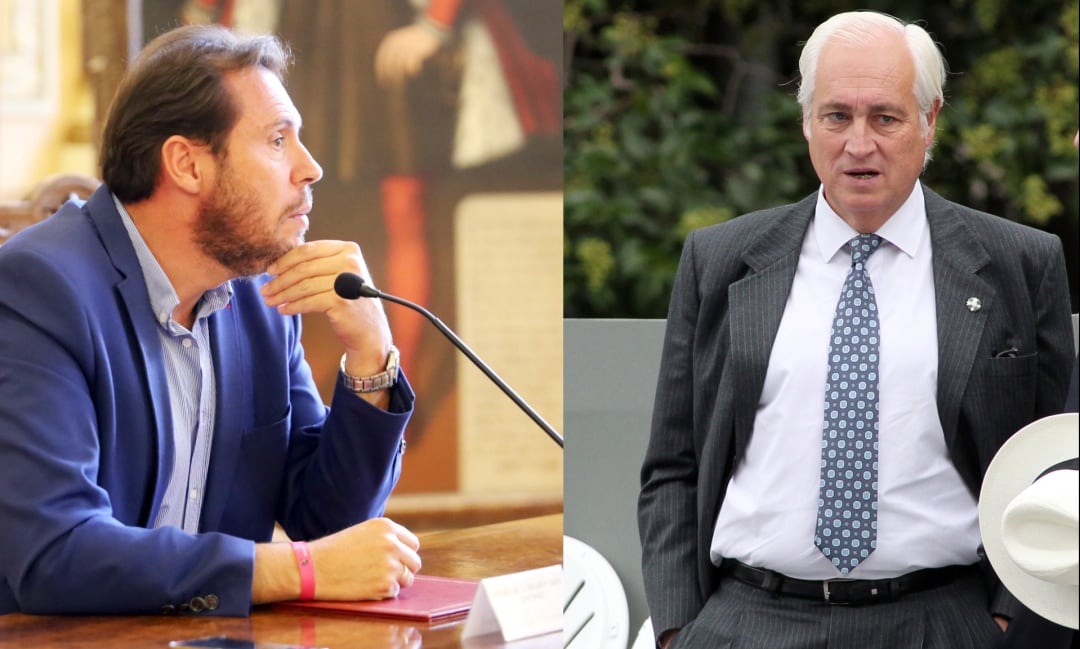 De izquierda a derecha: Óscar Puente, alcalde de Valladolid, y José Luis Concepción, presidente del TSJ de Castilla y León