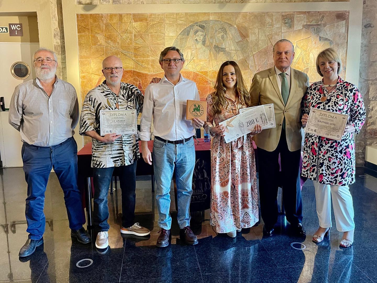 Entrega de los Premios Días de Mercurio, con motivo de las Fiestas Ibero Romanas de Cástulo 2022.