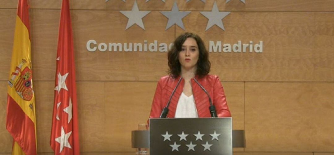 Isabel Díaz Ayuso, presidenta de la Comunidad de Madrid