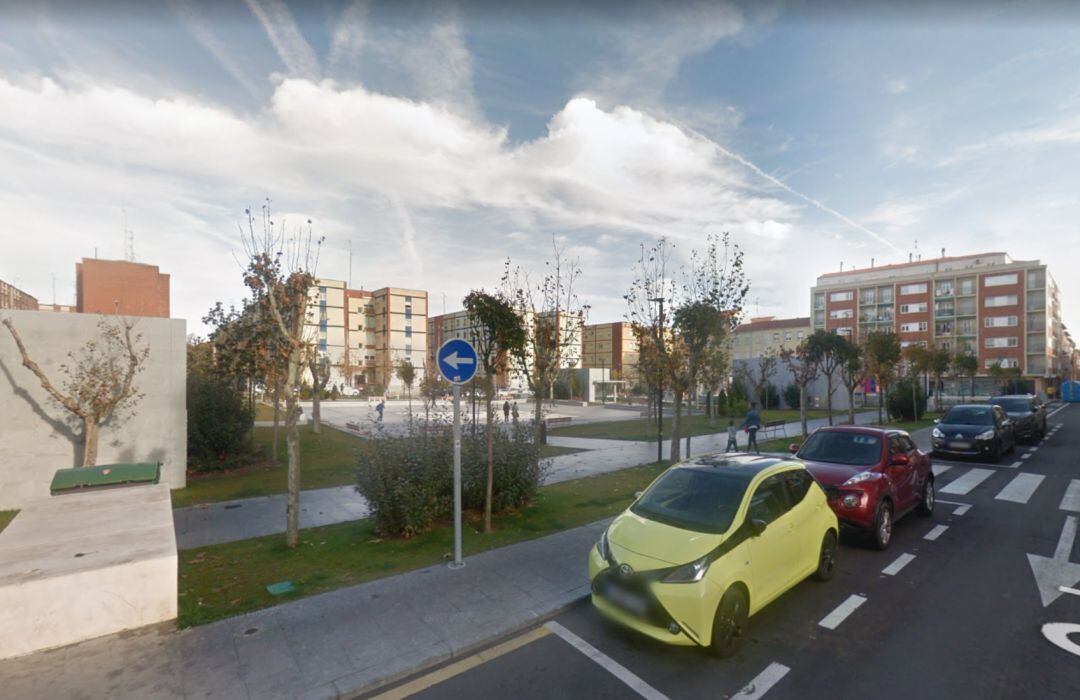 Plaza de Garrido, en Salamanca, cerca del lugar del suceso