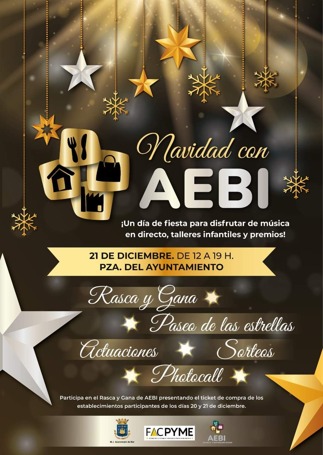 Cartel de los actos de AEBI