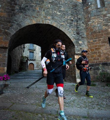 La prueba se disputaba en un bello recorrido por el Sobrarbe