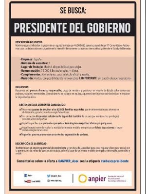 Anuncio que la ANPIER ha publicado hoy en los principales periódicos