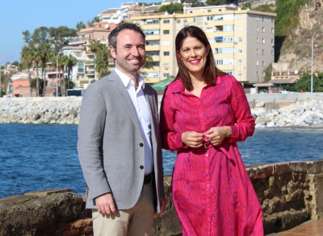 El diputado de Cs Guillermo Díaz y la portavoz del partido naranja en el ayuntamiento de Málaga Noelia Losada en una foto de archivo