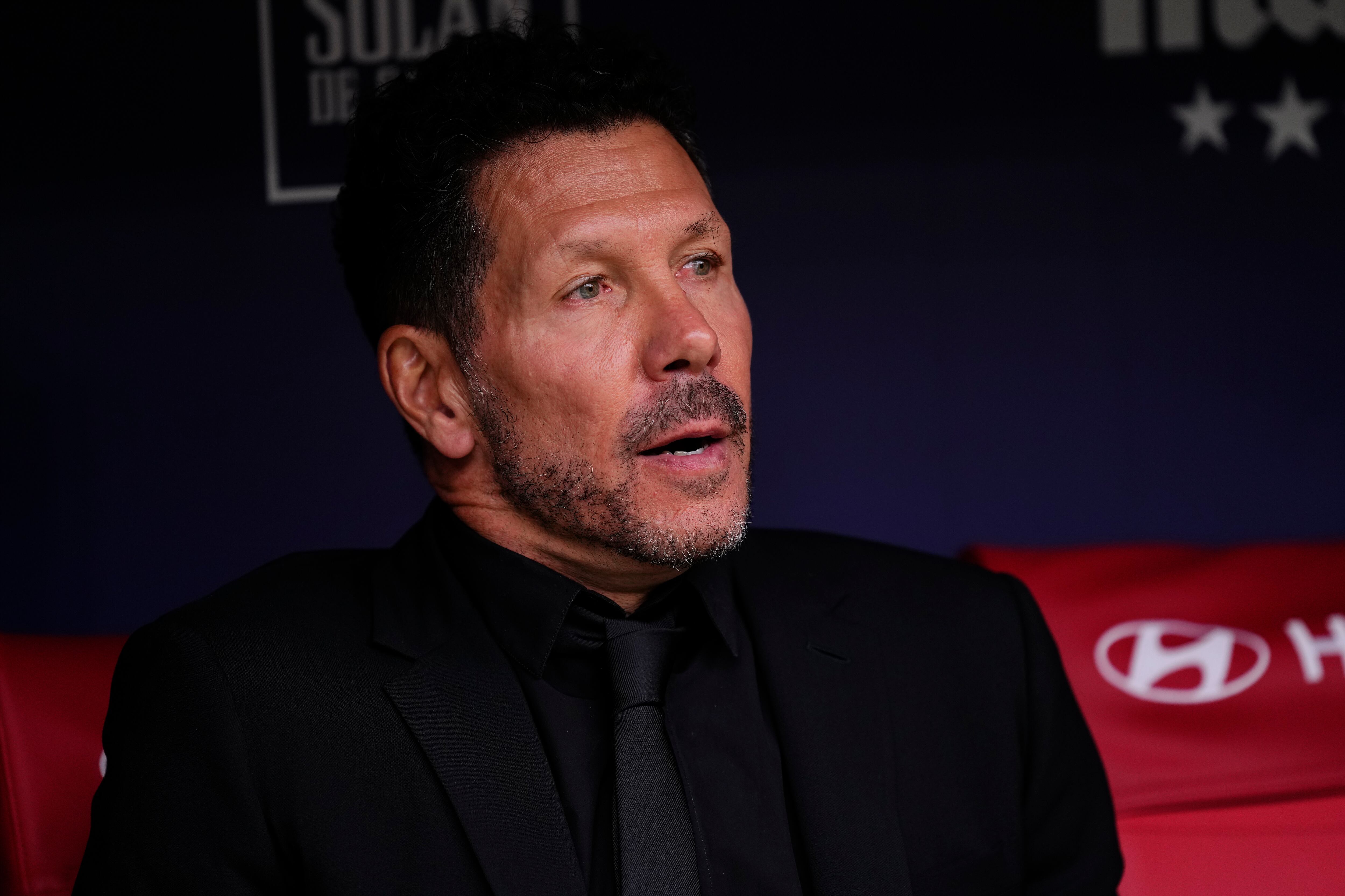 Diego Pablo Simeone, durante el derbi madrileño de este pasado sábado