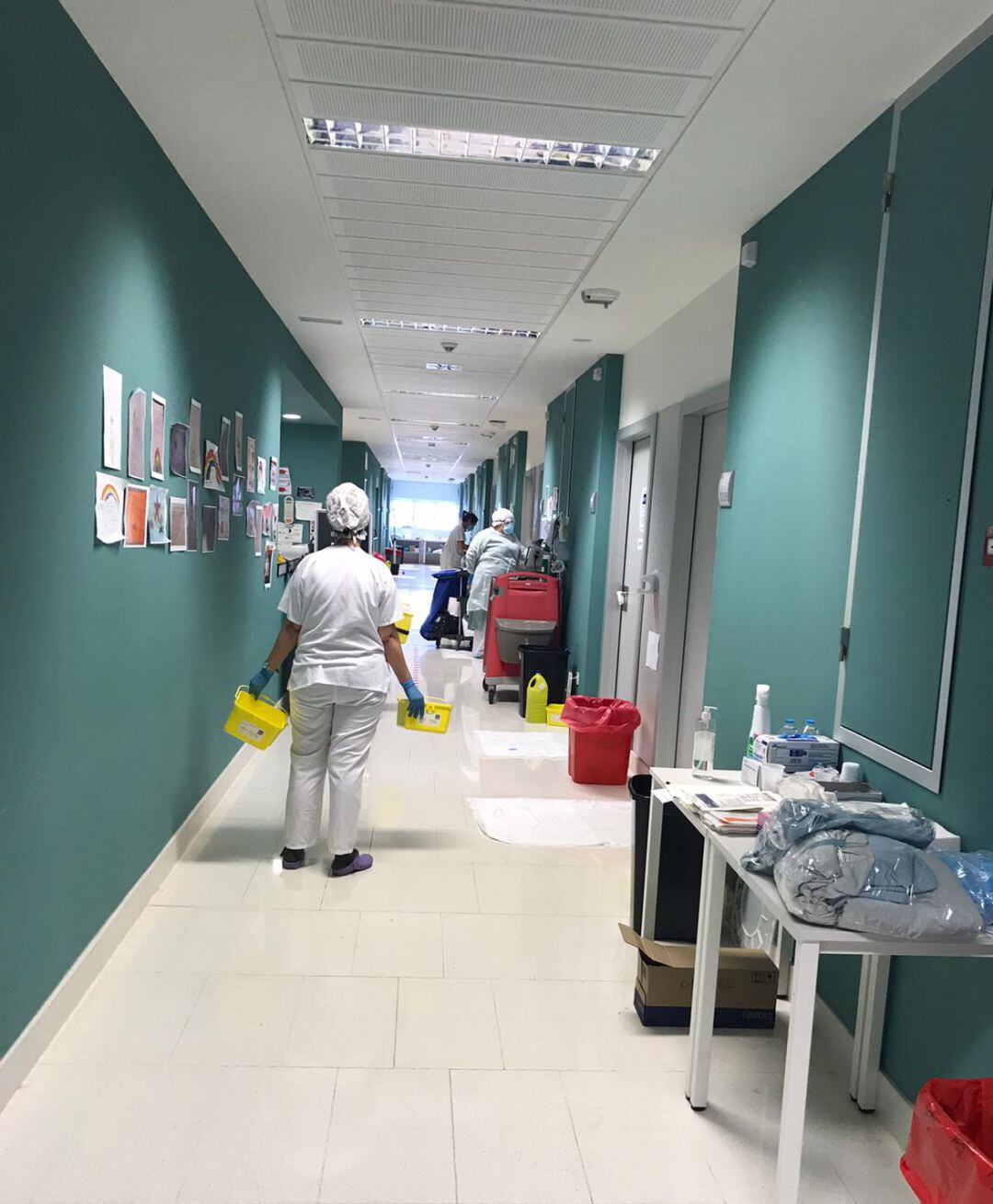 Planta Covid-19 en el hospital Francesc de Borja de Gandia 