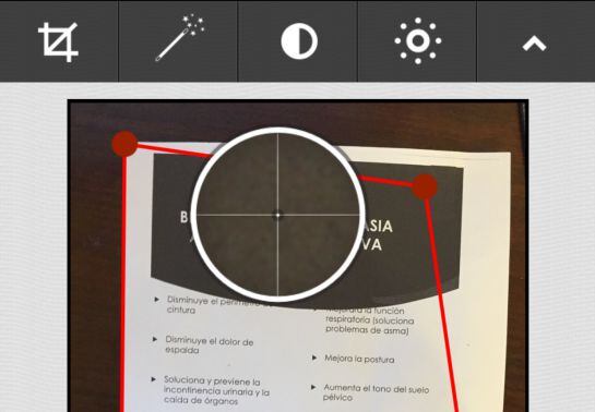 La aplicación ‘Scanify’ en iOS 8