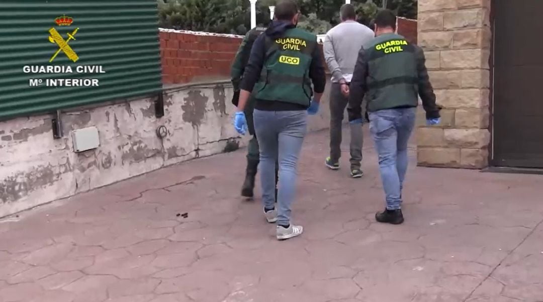 Uno de las detenciones en la operación